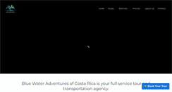Desktop Screenshot of bluewateradventuretours.com
