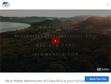 Tablet Screenshot of bluewateradventuretours.com